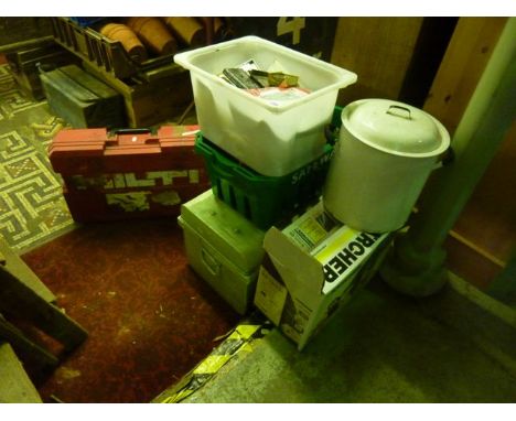 A Karcher high pressure washer serial number KB1010B together with an assortment of power and hand tools to include a cased H