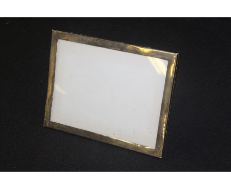 Silver picture frame with easel back, 20cm x 16cm