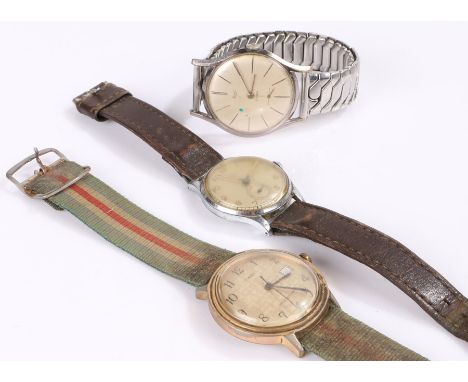 Timex gentleman's wristwatch, the signed dial with Arabic numerals and date aperture, manual wound, Oris gentleman;s wristwat