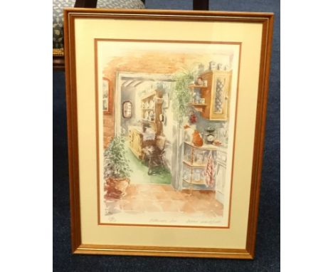 Two Diana Wakefield limited edition prints 'Morning Light' No.233/850 and 'Afternoon Sun' No.244/850, 34cm x 24cm.