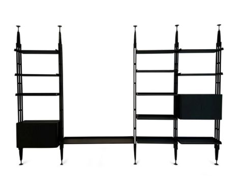 After Franco Albini (Italian 1905-1977), an '835 Infinito' shelving system for Cassina  c.2010, one upright stamped 'Cassina,