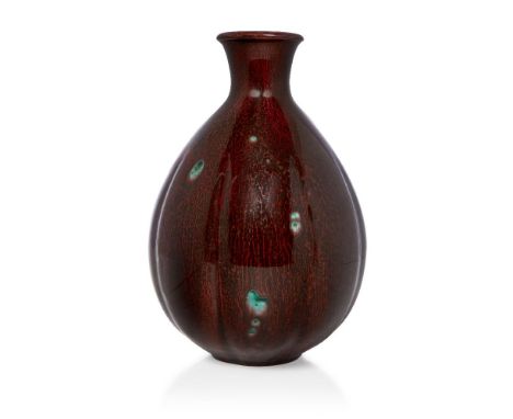Frédéric Kiefer (French 1894-1977), a stoneware high-fired vasec.1930, impressed potters mark F Kiefer, and impressed number 