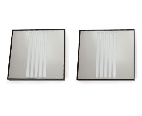 Michel Boyer (French 1935-2011), a pair of wall lights c.1970, both in original boxes A pair of light sconces for Edition Ver