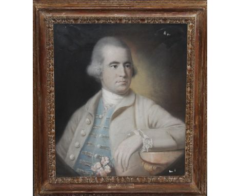 19th Century English School. Half-length portrait of Johnson Atkinson Busfield (1739-1817), senior magistrate of Myrtle Grove
