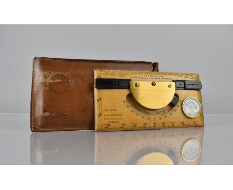 A JH Steward No 549 Col W.Verners Complete Sketcher with Compass Insert and Complete with Leather Case 