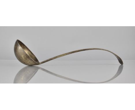 A Georgian Silver Ladle by Josiah Williams and Co, London Hallmark, 30cms Long, 380gms 