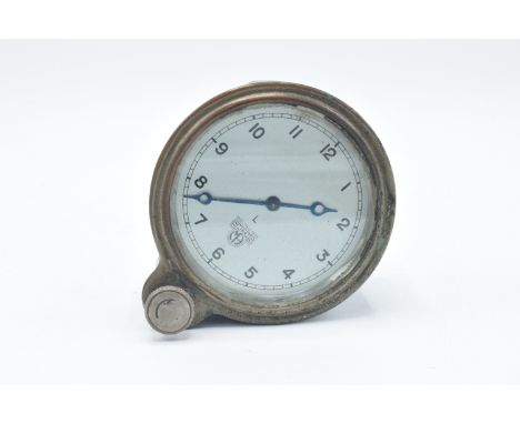 Smiths pre-1960s vintage wind up car clock, untested, assumed spares. 11cm tall