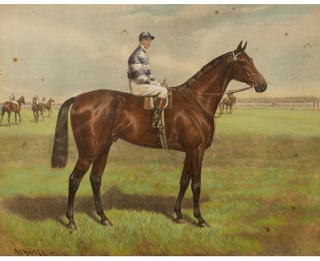 After Alfred Charles Havell (1855-1928)/Studies of Racehorses; Velocity and Orby/lithographs published by Messrs. Fores, 29cm