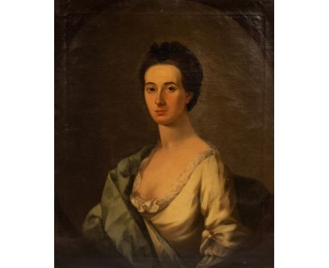 Scottish School, 18th Century/Portrait of Ann Paterson, Daughter of Sir Hugh Earl of Marchmont/half-length, wearing a white d