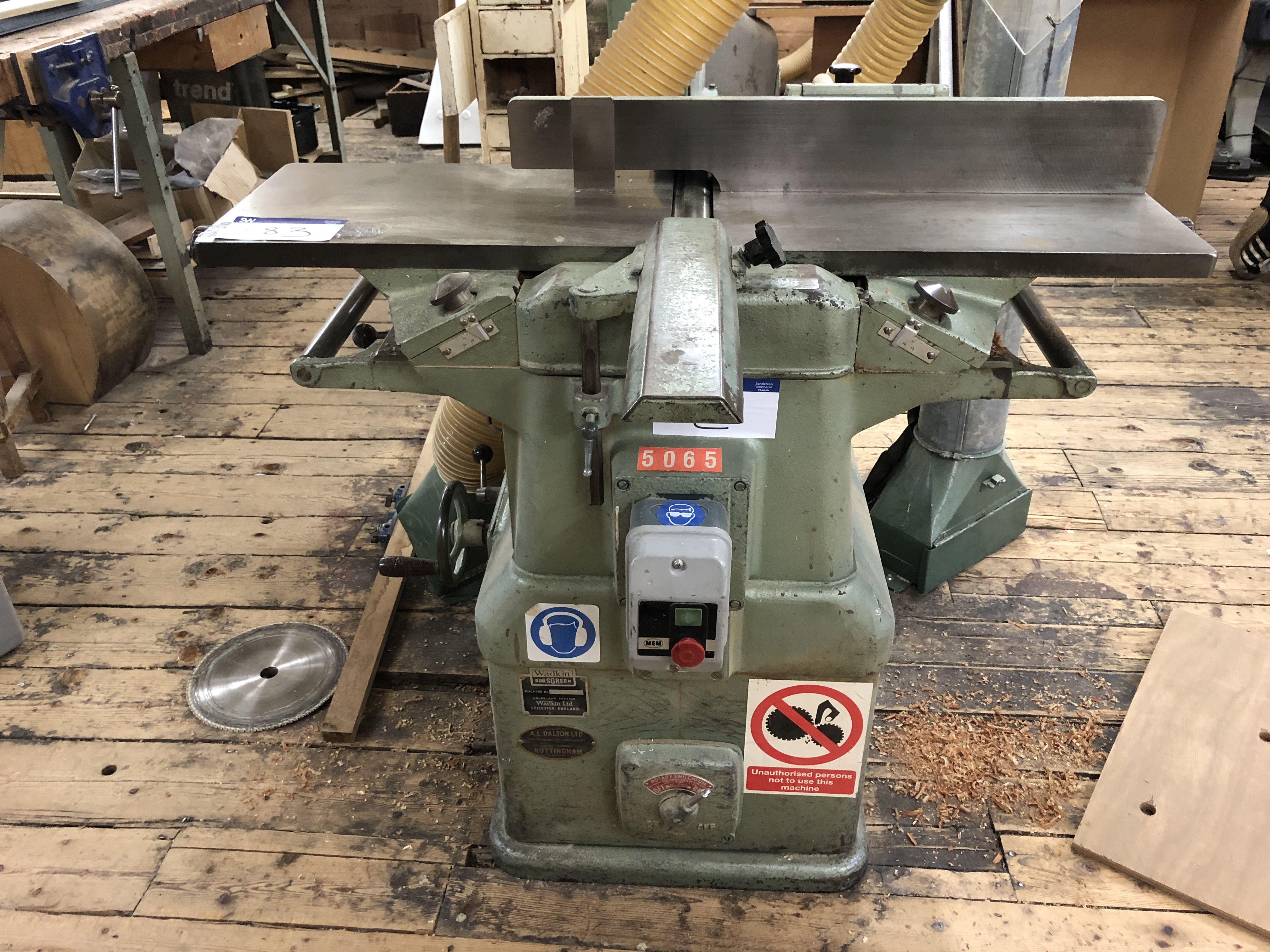 Wadkin Bursgreen 12 BAOS Planer Thicknesser, serial no. 723077, with