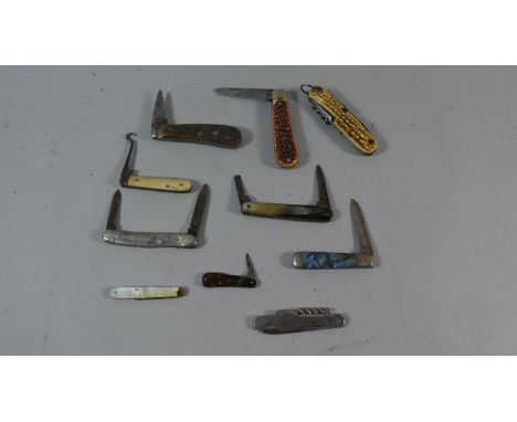 A Collection of Ten Vintage Pen Knives 