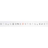 John Baldessari (1931, National City, CA – Venice, CA 2020)