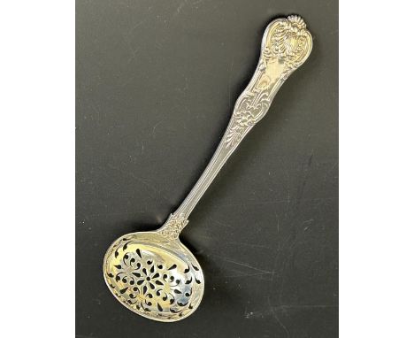 A Victorian silver sifting spoon, London 1839, 1.8 ozt