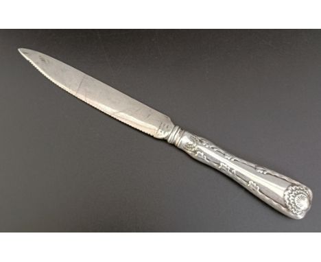 A&nbsp;Tiffany &amp; Co silver handled letter opener, initialled, 19 cm