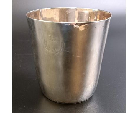 A George III silver beaker, London 1780, 3.0 ozt, 8.5 cm high