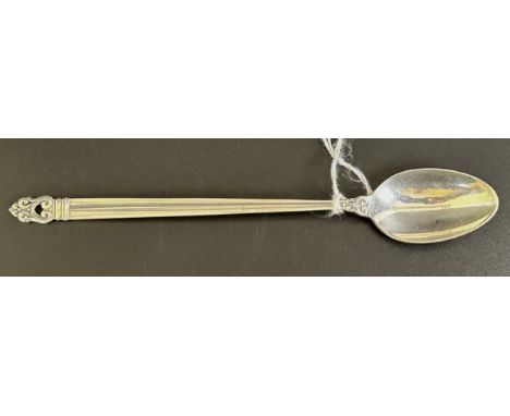 A Royal Danish silver cocktail spoon, 1.1 ozt