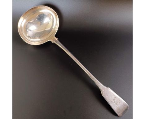 A George III fiddle pattern punch ladle, London 1777, 8.1 ozt