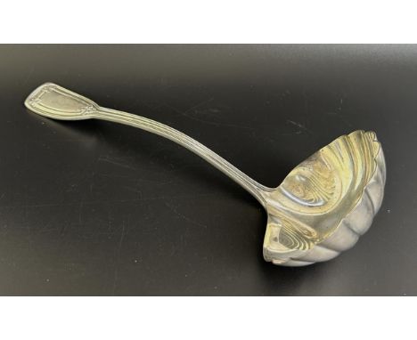 A Tiffany &amp; Co sterling silver soup ladle, initialled, 6.9 ozt