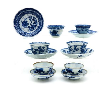 Including cups, saucers, and covers, saucers are 12 cm. in diameter, in diverse conditions. 