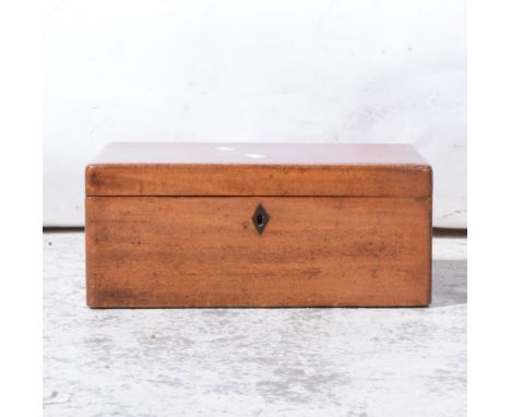Mahogany sewing box and an oak work box with tapestry inset cover (2)