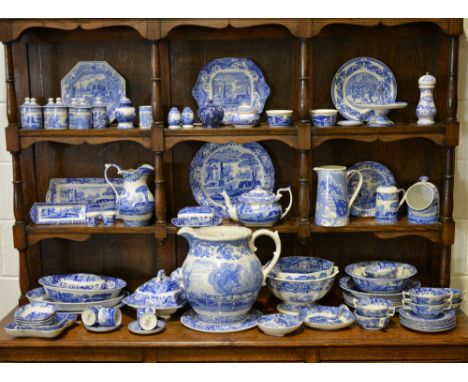 A large quantity of Spode "Italian" table ware and decorative items, including a limited edition milking jug (722/750), a lim