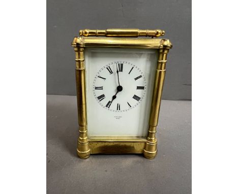 A French carriage clock J.E.Paris 