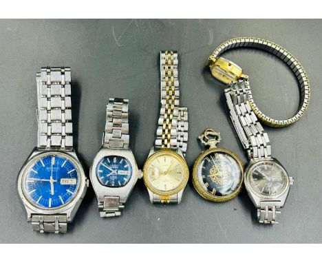 A selection of various wristwatches makers and conditions including Seiko, Rotary etc.