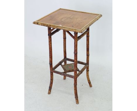 A vintage bamboo occasional table 