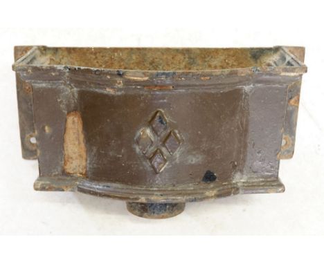 A Victorian cast iron water hopper 
