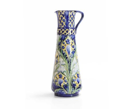 William Moorcroft (1872-1945), a Florian Ware 'Peacock' twin-handled vase, c.1900-1902, for James Macintyre &amp; Co., glazed