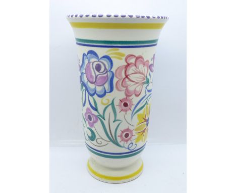 A Poole pottery vase, 21cm 