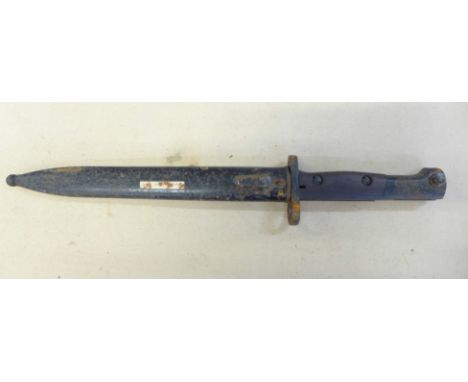 A bayonet and scabbard 