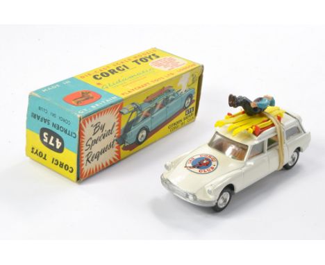 Corgi No. 475 Citroen Safari Corgi Ski Club. Complete with Figure and Skis / accessories. Generally excellent with only minor