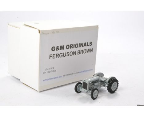 G&amp;M Originals 1/32 Hand Built issue comprising Ferguson Brown Tractor. Limited Edition is excellent with original box. 