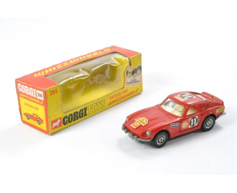 Corgi No. 394 Datsun 240Z. Red with white interior. Generally excellent, the odd speck in very good box. 