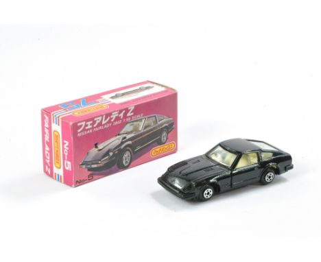 Matchbox Superfast Japanese Export Issue no. J5 Nissan Fairlady Z. Black with ivory interior. Generally very good to excellen