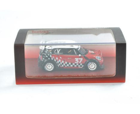 True Scale Miniatures Model Cars 1/43 2011 Mini Countryman WRC.  Excellent And Not Previously Removed From Box. 