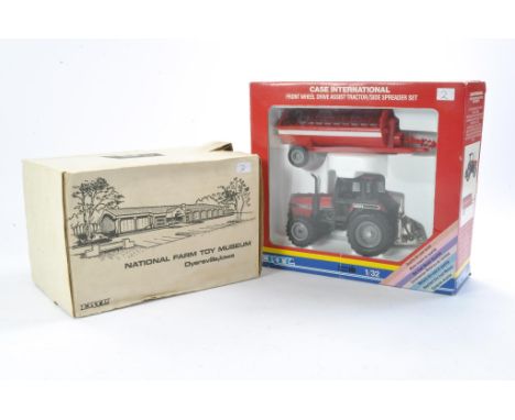 ERTL 1/32 model Tractor issue comprising No. 697 Case International 2294  Front Wheel Drive Assist Tractor/Side Spreader set 