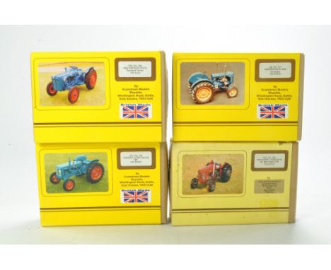 Scaledown Models 1/32 White Metal Tractor Kits comprising Fordson Super Major, Massey Ferguson 65MKII (started), Fordson E27N