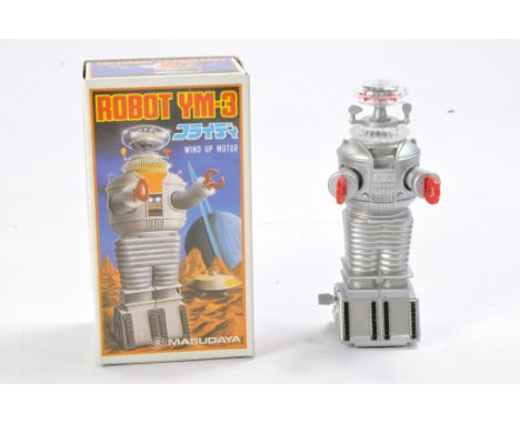 Masudaya Limited Edition Miniature 1985 YM-3 Robot with box. 