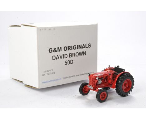 G&amp;M Originals 1/32 Hand Built issue comprising David Brown 50D Tractor. Limited Edition is excellent with original box. 