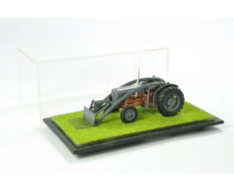 Cenfyn Davies / Dads Tractors hand built Scaledown 1/32 farm issue comprising Ferguson 35 Grey and Gold Tractor with Front Lo