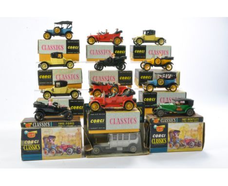 An impressive group of early issue Corgi Classic Diecast issues as shown. Most look to be complete with figures (if applicabl