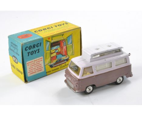 Corgi No. 420 Ford Thames Airborne Caravan. Two tone mauve. Generally good to very good with some minor marks in good to very