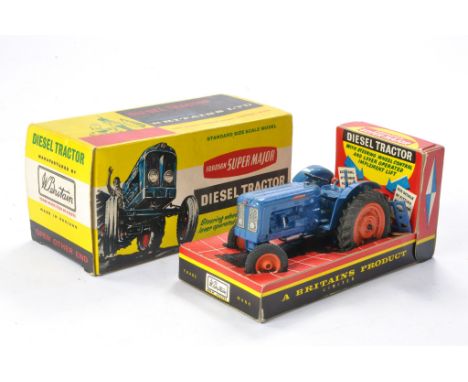 Britains 1/32 farm issue comprising No. 172F Fordson Super Major Diesel Tractor. Generally very good with minor wear in place
