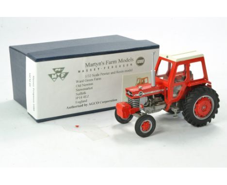 Martyn Farm Models hand built 1/32 farm issue comprising Massey Ferguson 1080 Tractor. In need of attention, with front axle 