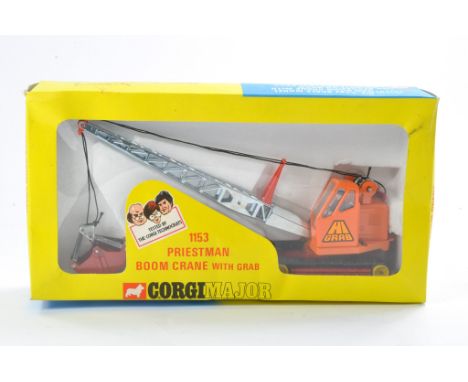 Corgi No. 1153 Priestman Boom Crane with Grab. Excellent with no obvious sign of wear in very good box. Ex Shop Stock. 