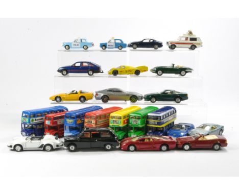 A large and mixed group of loose diecast, mostly to include Corgi inc Buses as shown. 