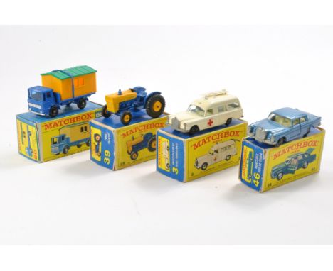 Matchbox Regular Wheels group comprising No. 60, 39, 3 and 46. Mostly good to very good in generally fair to good boxes. 