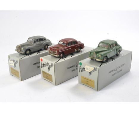 Pathfinder Models X3 Comprising Of Daimler Conquest Century 1957 PFM 24, Humber Hawk Mk lv 1952 PFM 21, Vauxhall Wyvern 1953 